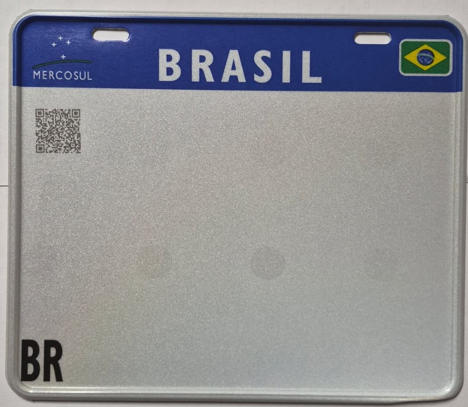 Placa Mercosul para Motos